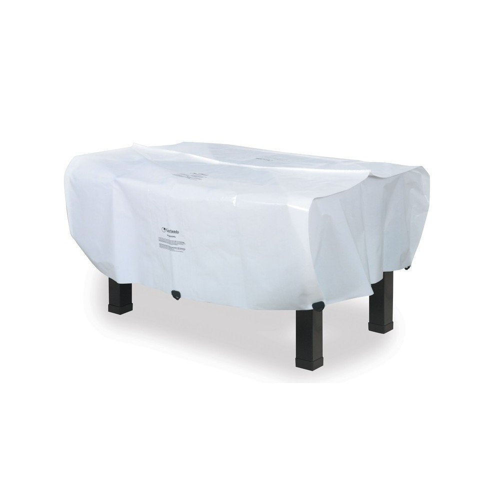 Calciobalilla G-500 WEATHERPROOF bianco aste uscenti piano gioco corto in