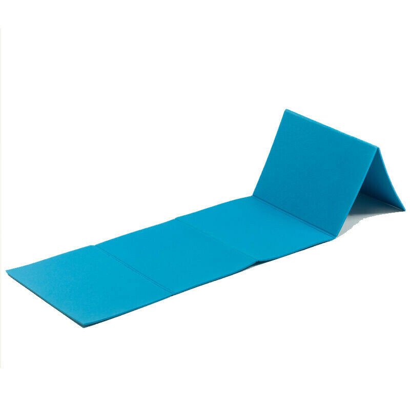 Materassino pieghevole in 5 sezioni cm. 175x50x0,8 azzurro (cm.35x50x4 -