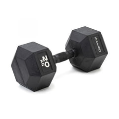 Set 8 coppie manubri esagonali gommati da 2,5 a 20 kg