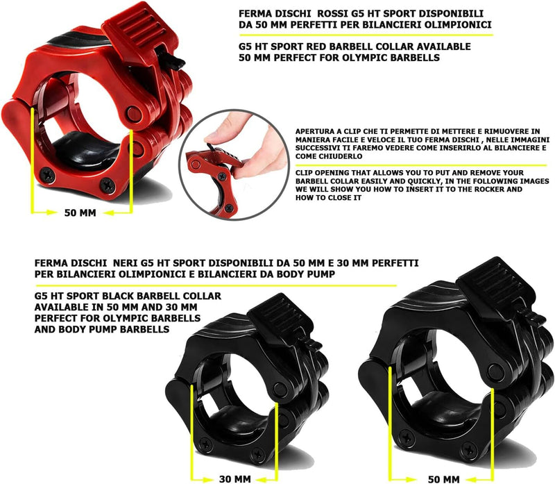 Coppia ferma dischi SAFE LOCK per body pump set