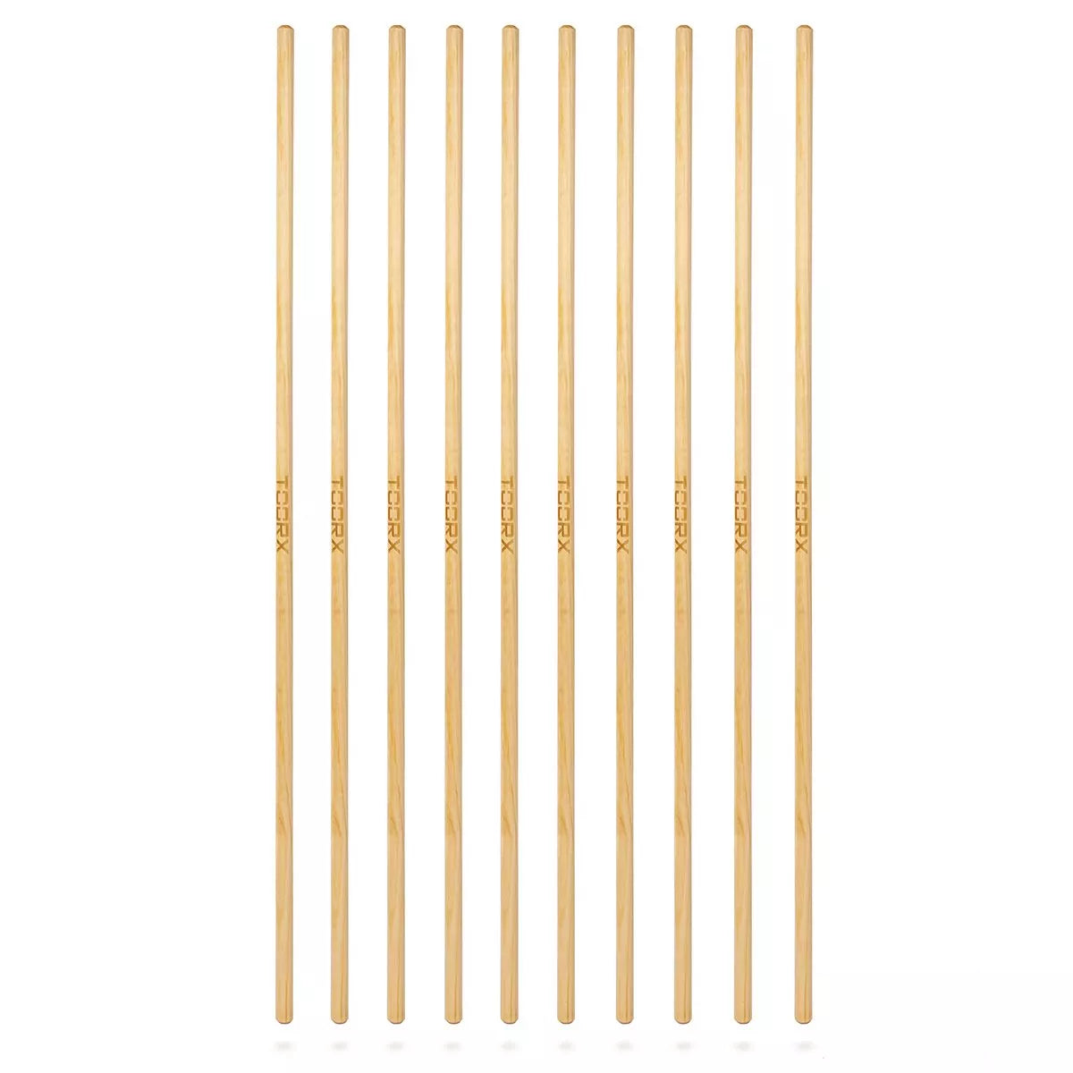 Set 10 aste in legno per corpo libero diam. 25 mm x 160 cm