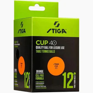 Confezione di 12 palline arancioni Stiga Cup ABS  2C4-563