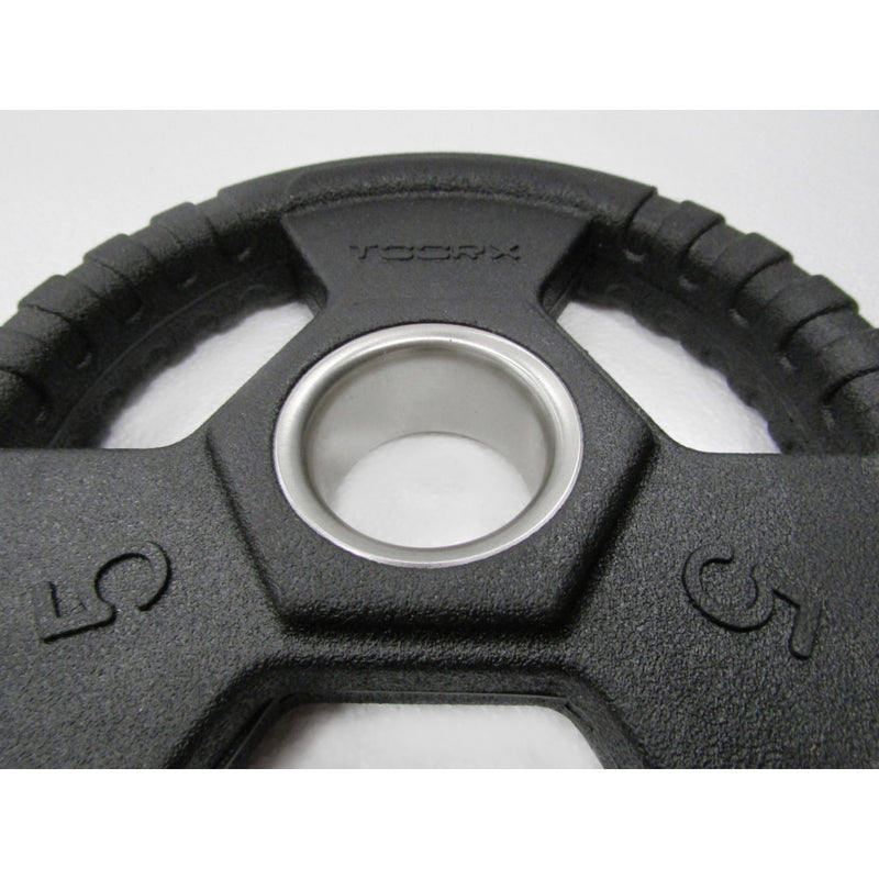 Disco ghisa olimpionico foro Ø50 mm tri grip da 1.25 a 25 kg.-4
