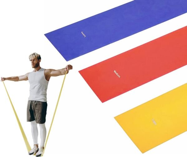 Bande Elastiche Fitness Elastici con 3 Livelli di Resistenza Da 1.5 o 2 MT Professionali
