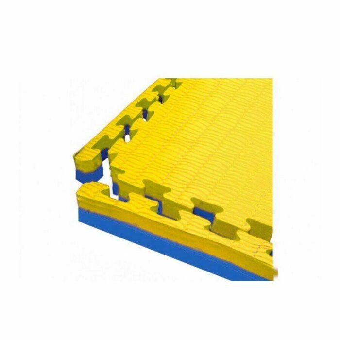 pAVIMENTAZIONE TATAMI TOORX 100X100X4 CM CON CORNICI GIALLO BLU MAT04 100YB