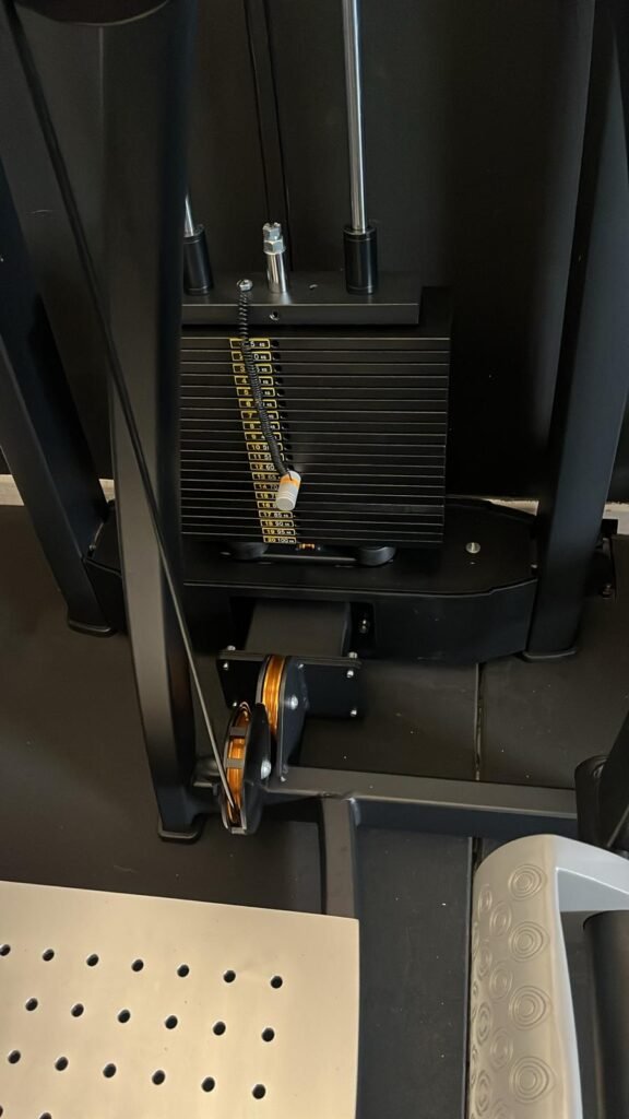 WS750 Gluteus Machine Diamond pacco pesi dettagliato 100 kg